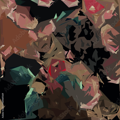 Abstract diagonal pattern from a modified image of a mixed autumn forest. Diagonal ornament in natural colors of autumn forest camouflage Leopard pattern.