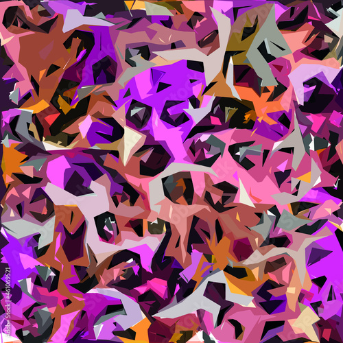 Abstract diagonal pattern from a modified image of a mixed autumn forest. Diagonal ornament in natural colors of autumn forest camouflage Leopard pattern.