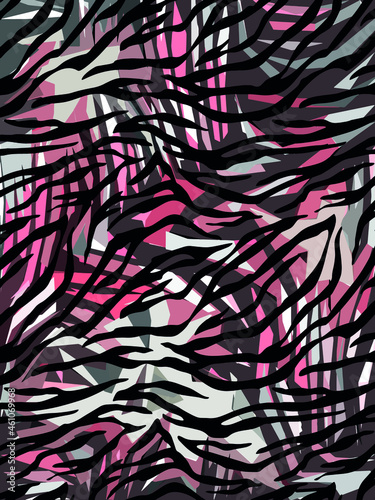 Abstract diagonal pattern from a modified image of a mixed autumn forest. Diagonal ornament in natural colors of autumn forest camouflage Leopard pattern.
