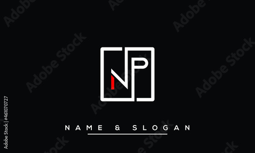 NP,  PN,  N,  P   Abstract Letters Logo Monogram