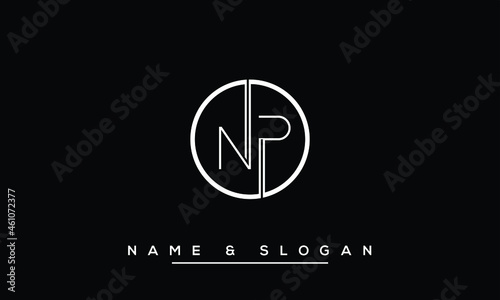 NP,  PN,  N,  P   Abstract Letters Logo Monogram