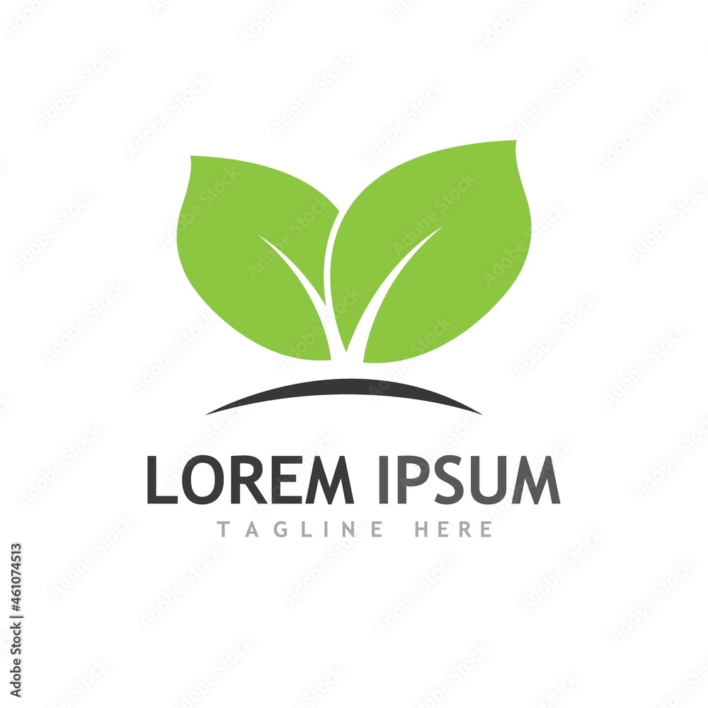 Logos of green Tree leaf ecology Logos of green Tree leaf ecology