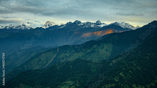 SriKanth Himalayan range seen from Village Raithal in Uttarkashi District of Uttarakhand.