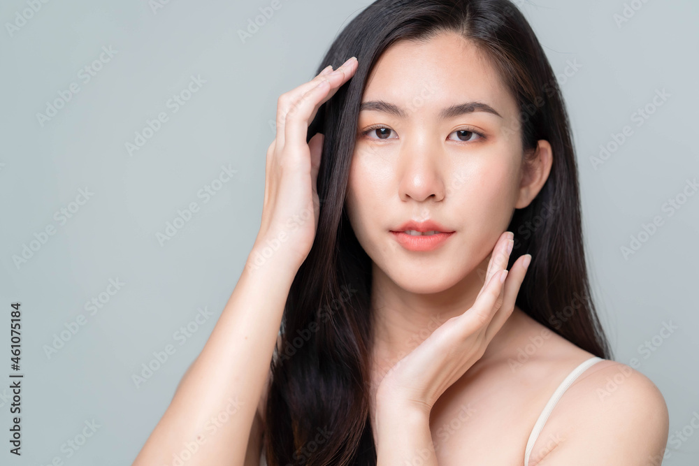 Beautiful young asian woman with clean fresh skin Beautiful young asian woman with clean fresh skin