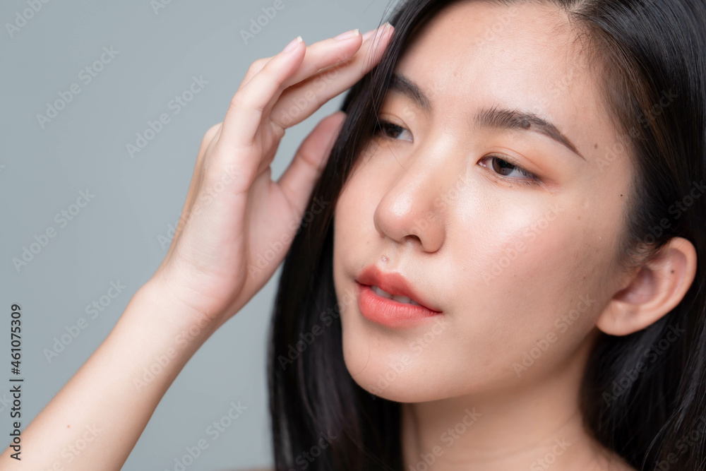 Beautiful young asian woman with clean fresh skin Beautiful young asian woman with clean fresh skin