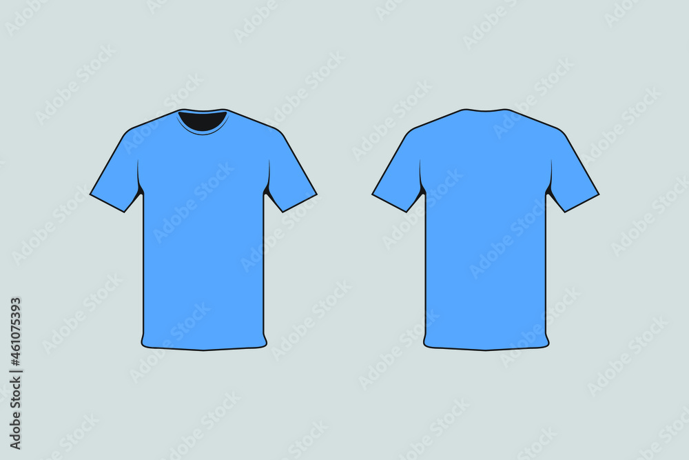 ligh blue t shirt design template Stock Vector | Adobe Stock