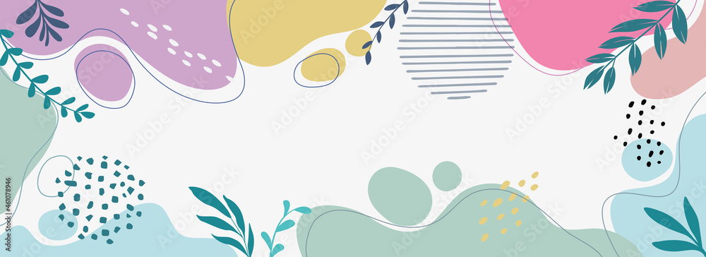 Template banner and cover for social media ad, template special promo new arrival sale.Color splash abstract background for design. Template banner and cover for social media ad, template special promo new arrival sale.Color splash abstract background for design.