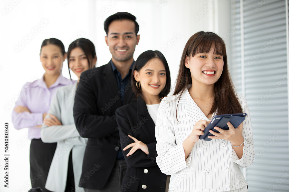 portrait asian business team meeting in conference room portrait asian business team meeting in conference room