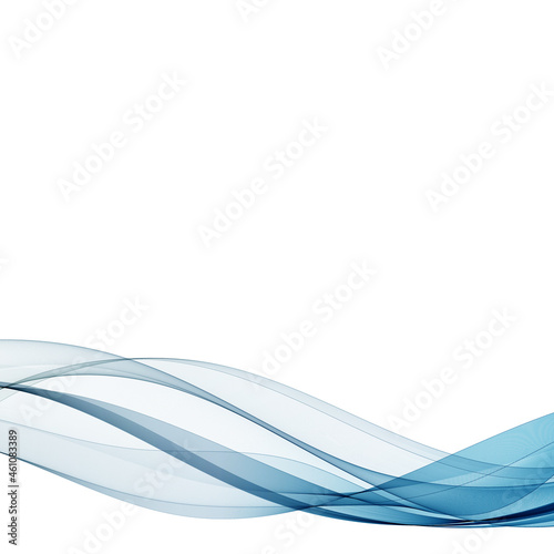 Blue abstract wave. curves lines. illustration. eps 10