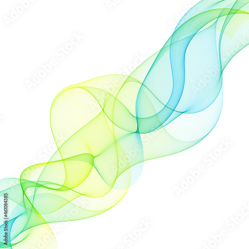 Smoke abstract background with curve. Suitable for poster, wallpaper, cover and flyer. Color wave. eps 10