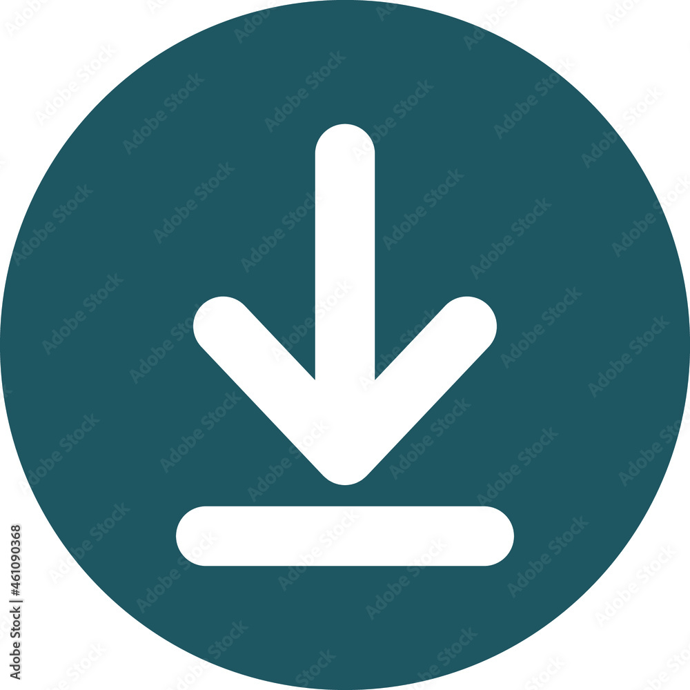 Bottom Arrow Vector icon that can easily modify or edit

