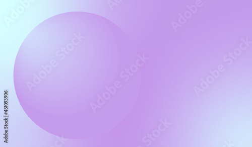 Smooth gradient sphere on soft pastel background. Template for cover, banner, poster, ad, header, homepage, etc.