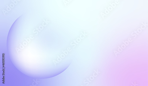 Smooth gradient sphere on soft pastel background. Template for cover, banner, poster, ad, header, homepage, etc.