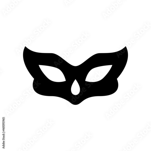 Carnival mask icon vector. anonymous illustration sign. logo isolated on white background.