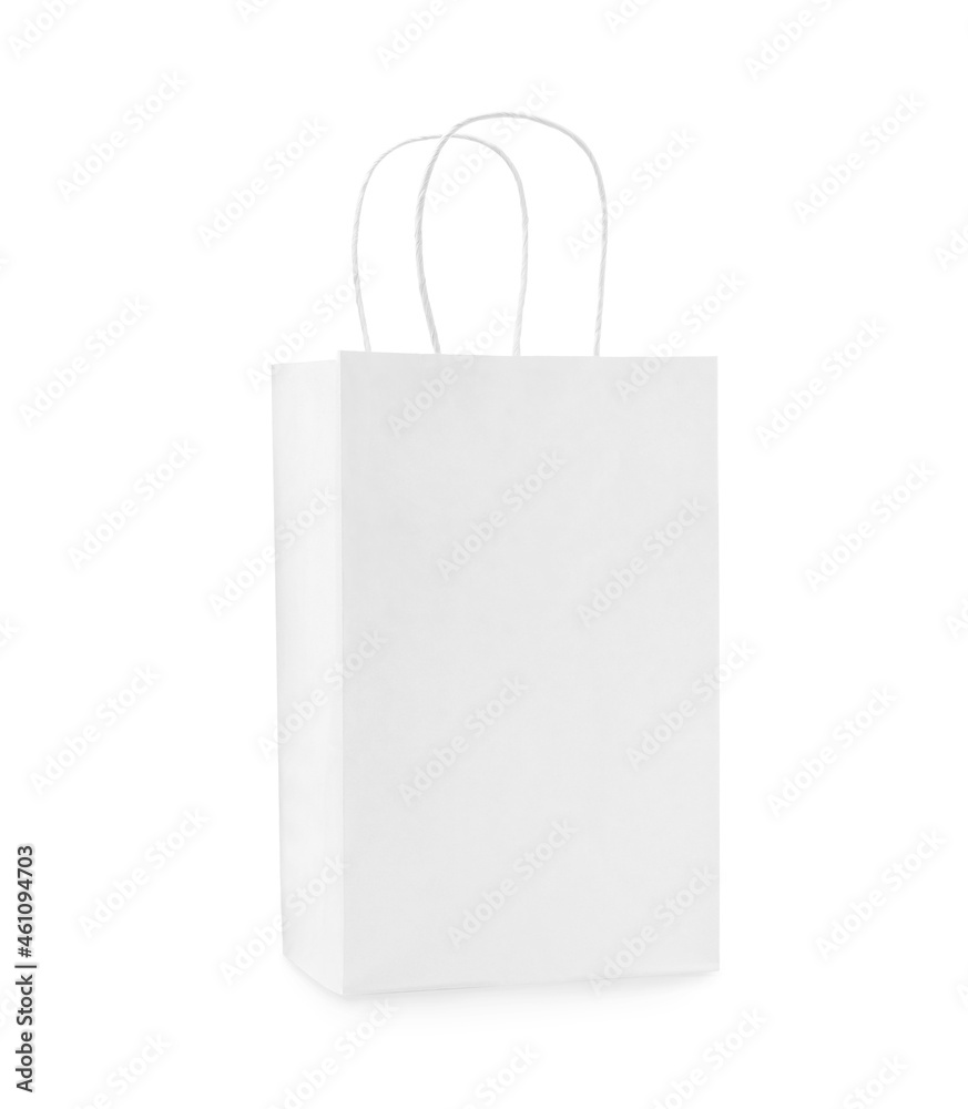 Empty shopping paper bag isolated on white Empty shopping paper bag isolated on white