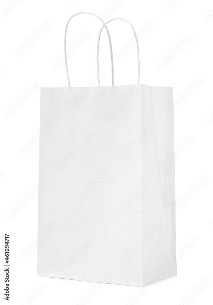 Empty shopping paper bag isolated on white Empty shopping paper bag isolated on white