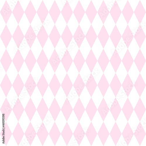 Checkered tile vector pattern or pink and white background