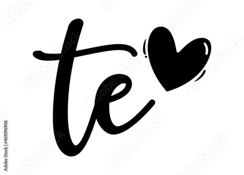 te, et, Monogram with Heart Decor, monogram wedding logo. Love icon, couples Initials, lower case, Initials Sticker for Car Laptop Tumbler, home decor