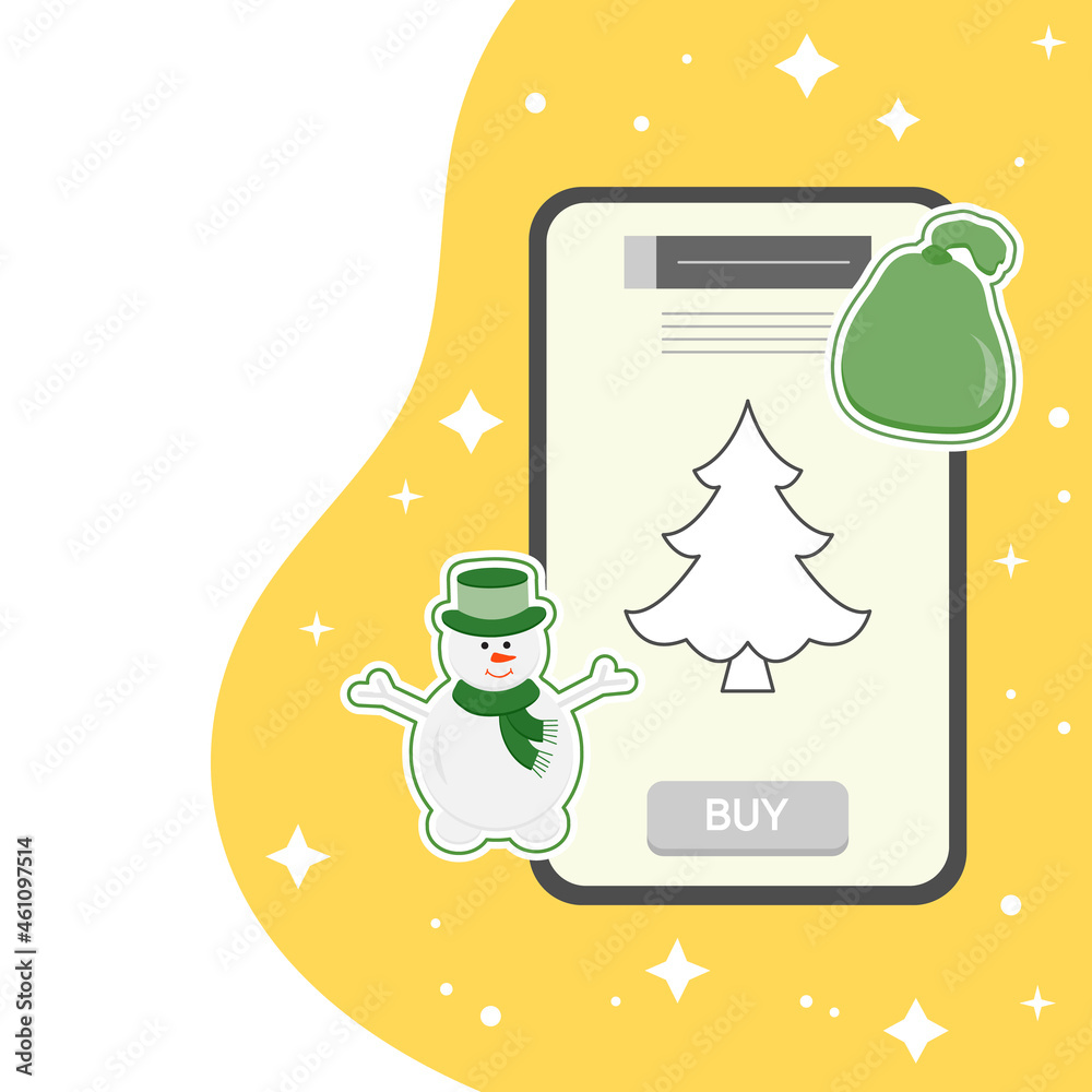 New Year Merry Christmas Sale Shop Online Phone New Year Merry Christmas Sale Shop Online Phone