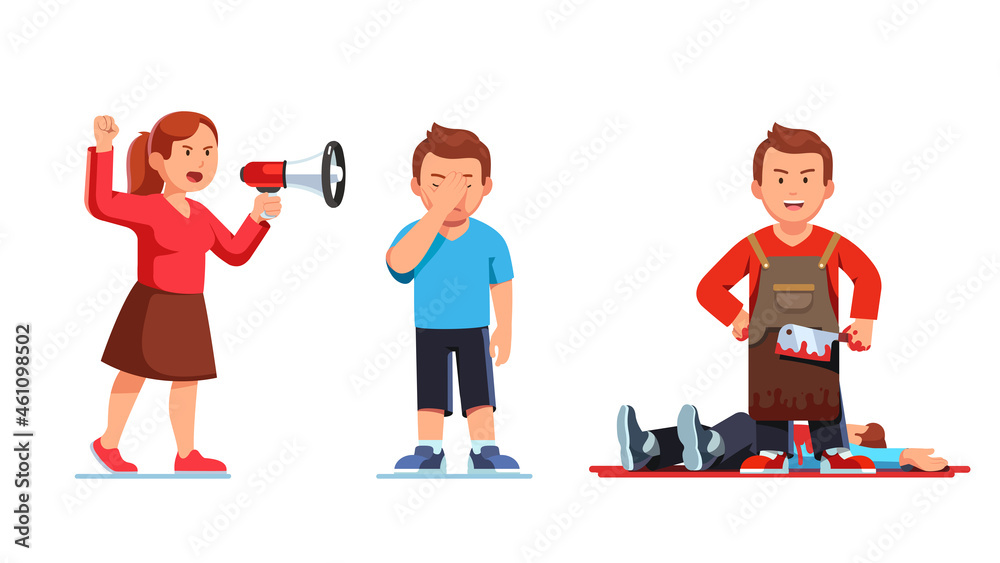 Work conflicts harassment, bullying concept. Work conflicts harassment, bullying concept.