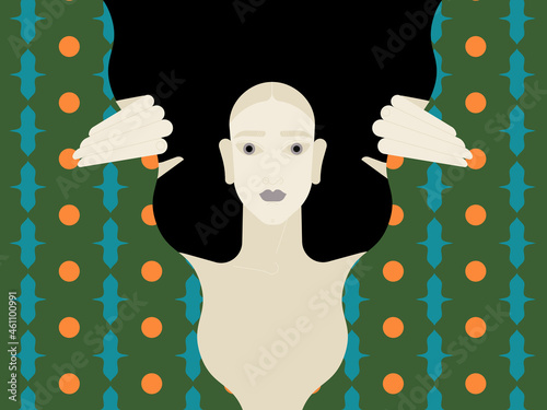 Depression treatment. Mindfulness and self analysis flat vector illustration. Positive psychology and self awareness. Psychoanalysis, psychotherapy concept.