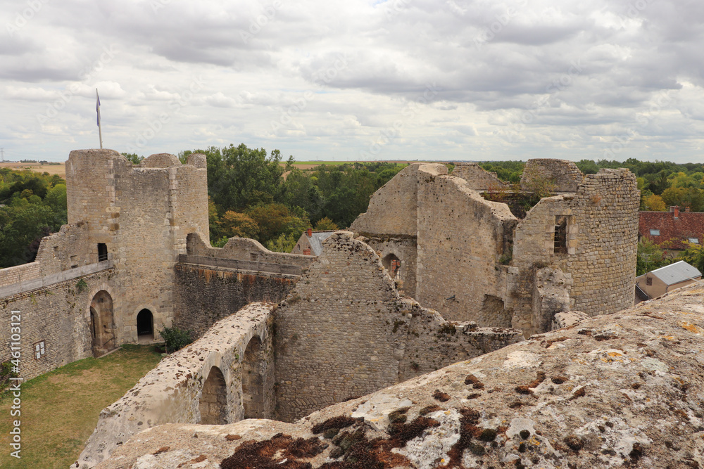 Centre - Loiret - Yèvre le Châtel - Vue sur les ruines du château
