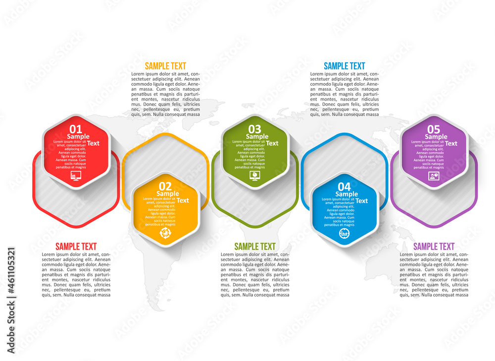 Abstract 3D Paper Infographics. Business template .Vector illustration Abstract 3D Paper Infographics. Business template .Vector illustration