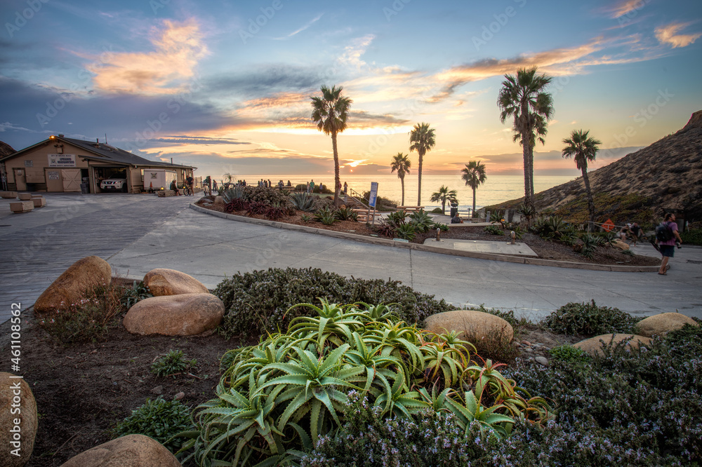 Fletcher Cove in Solana Beach CA StockFoto Adobe Stock