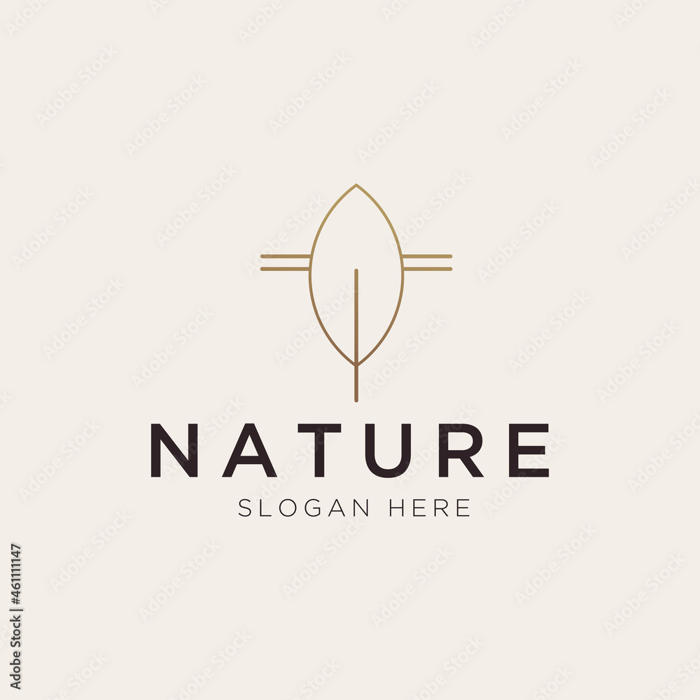 Initial letter T with leaf element logo template Initial letter T with leaf element logo template