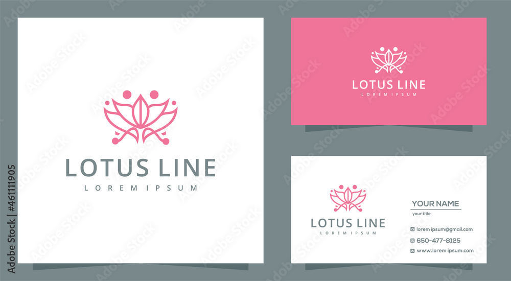 lotus logo design templete .