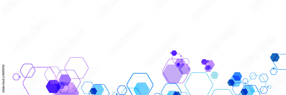 Abstract rounded hexagons. Vector Illustration. Abstract rounded hexagons. Vector Illustration.