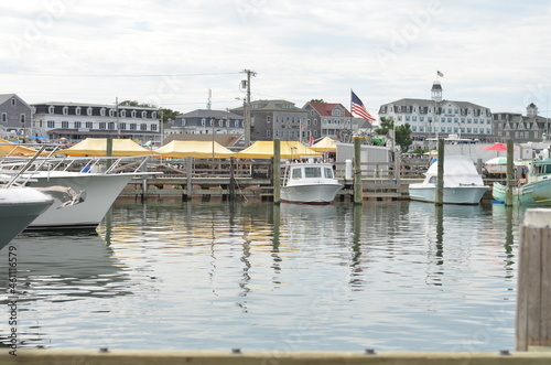 boats in the harbor by the bay, water, seaside, beachtown, city, america photo