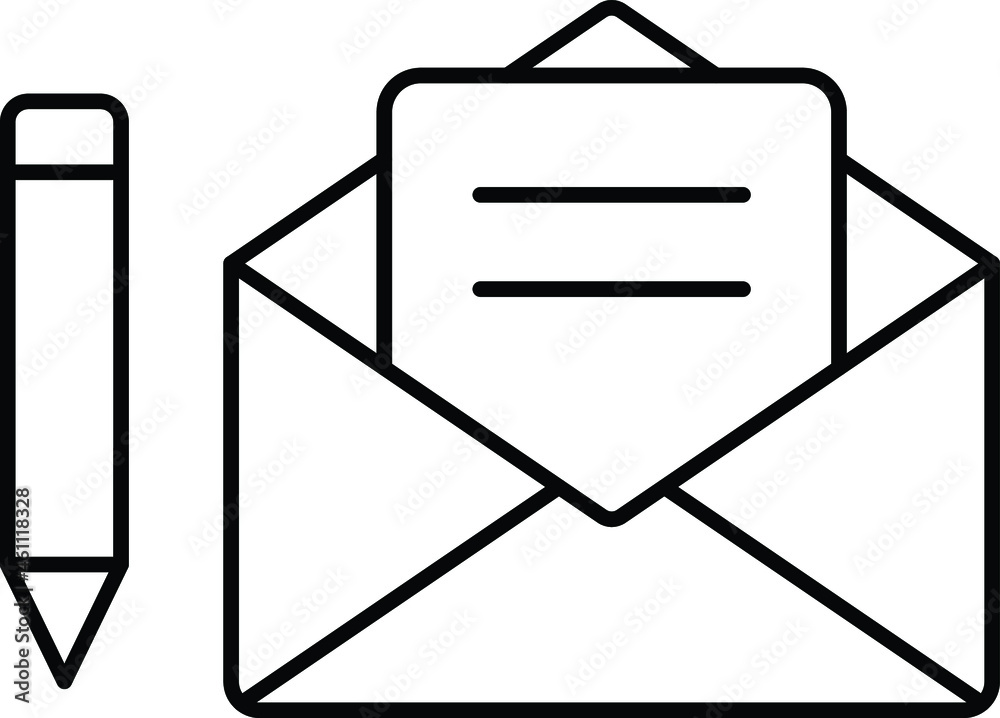 Write message Isolated Vector icon which can easily modify or edit

