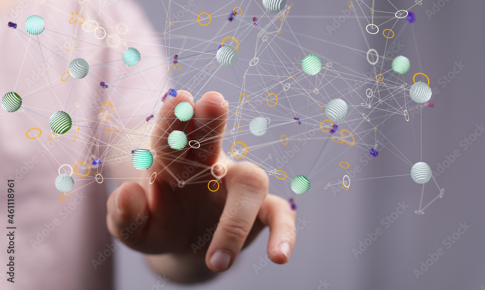 Digital technology background. Network connection dots and lines. Digital technology background. Network connection dots and lines.