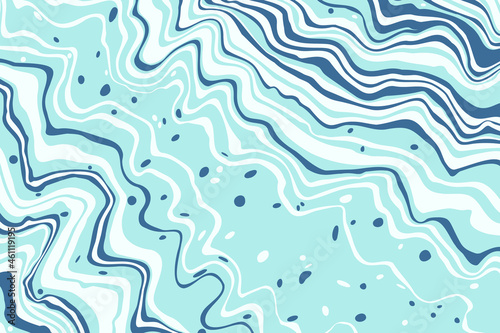 Abstract liquid background. Marble texture, natural stone, free spill of paint. Vector illustration.