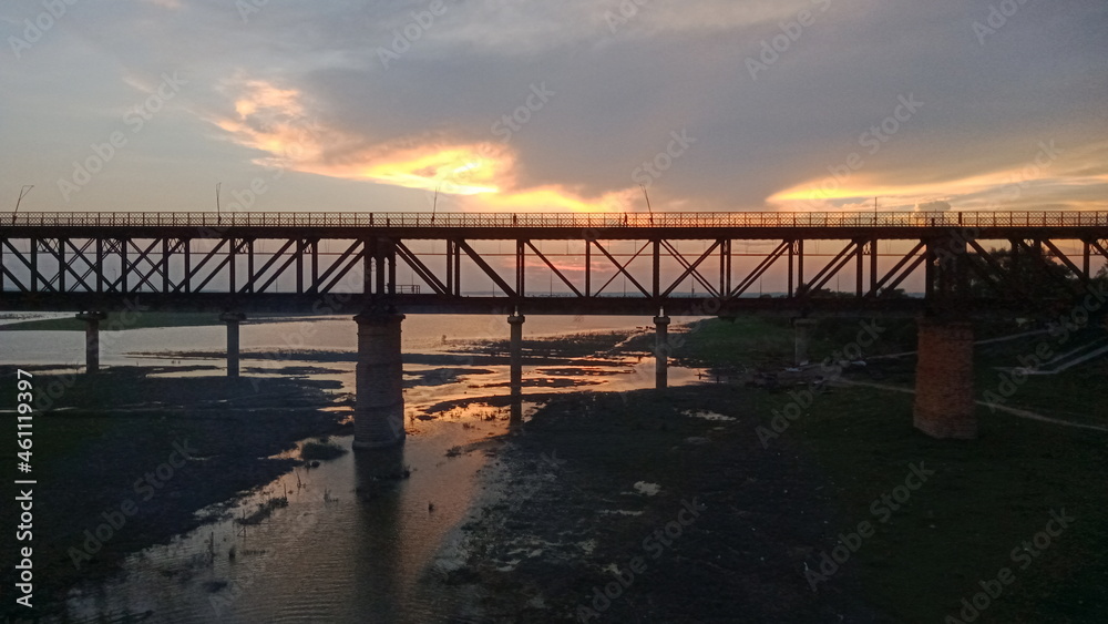 evening time, bridge