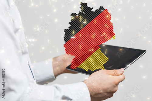 state germany map digital o...