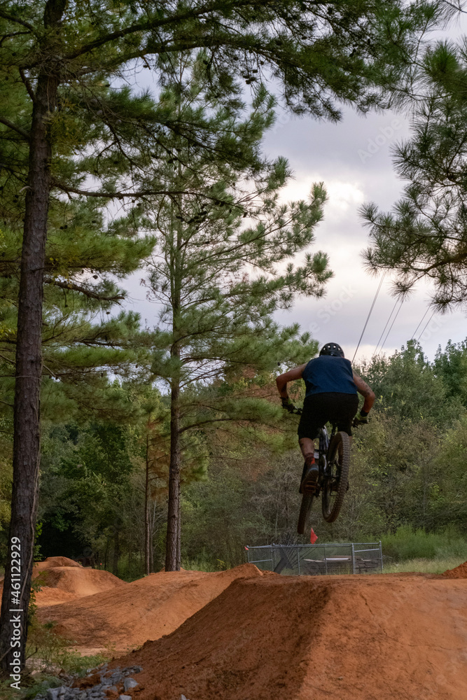 person riding a bike