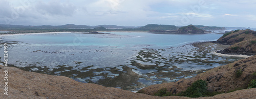 Ocean and coastal sea landscapes in Kuta, Indonesia.