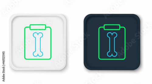 Line X-ray shots icon isolated on white background. Colorful outline concept. Vector