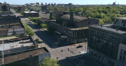 Gary Indiana Aerial Footage - Urban Decay in 4K 2