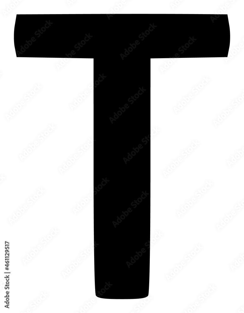 Tau Greek letter icon with flat style. Isolated vector Tau Greek letter icon image, simple style. Tau Greek letter icon with flat style. Isolated vector Tau Greek letter icon image, simple style.