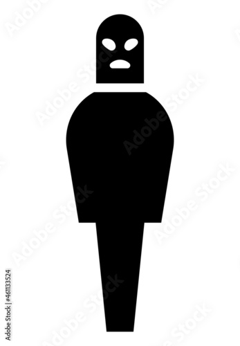 terrorist silhouette character