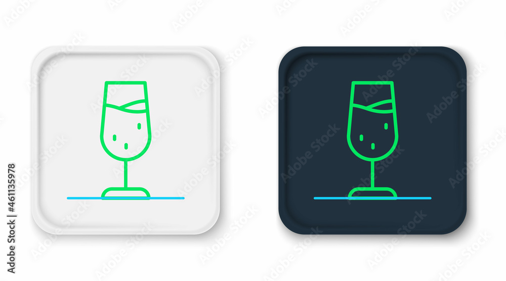 Line Wine glass icon isolated on white background. Wineglass sign. Colorful outline concept. Vector Line Wine glass icon isolated on white background. Wineglass sign. Colorful outline concept. Vector