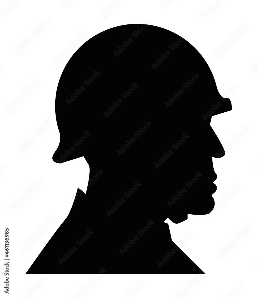 soldier profile silhouette