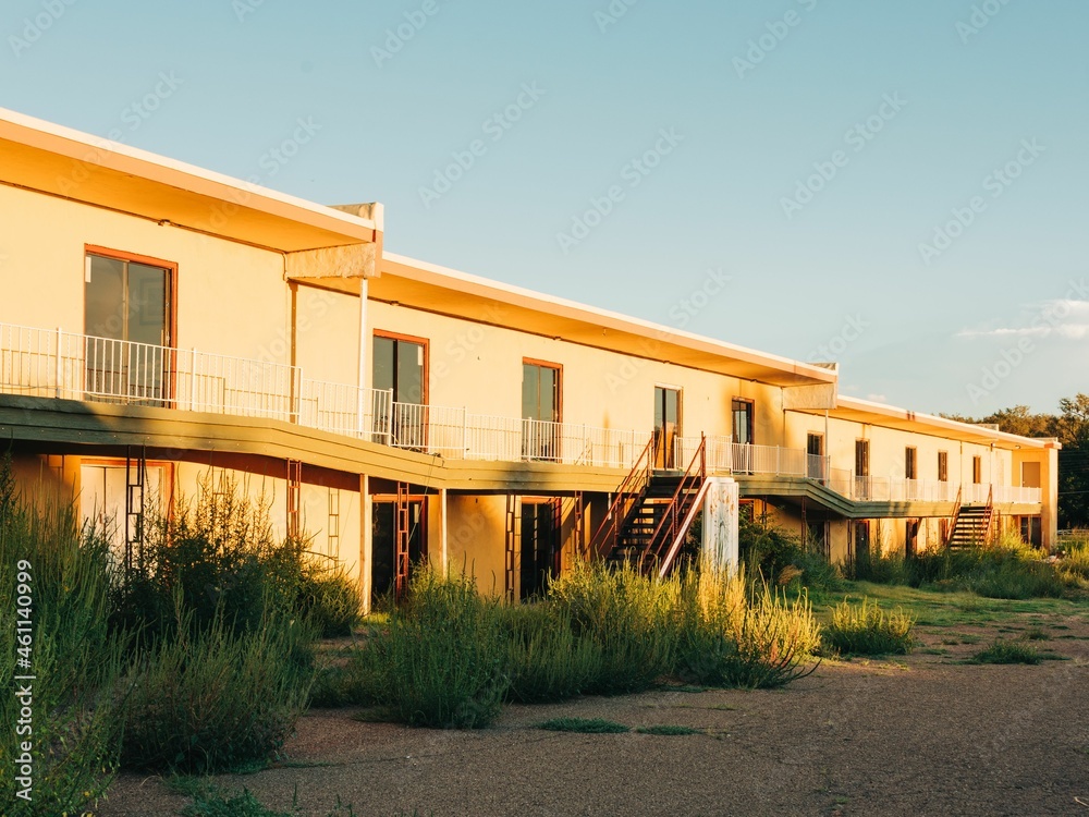 The abandoned Apache Motel, on Route 66 in Tucumcari, New Mexico