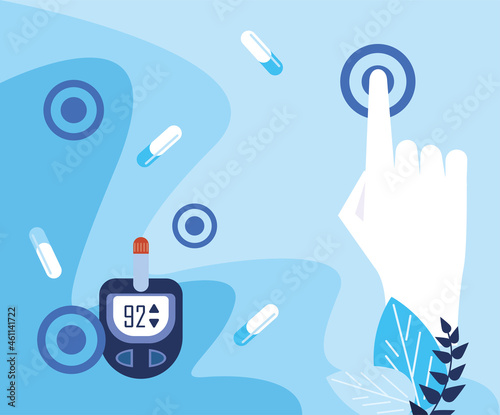 world diabetes day glucometer