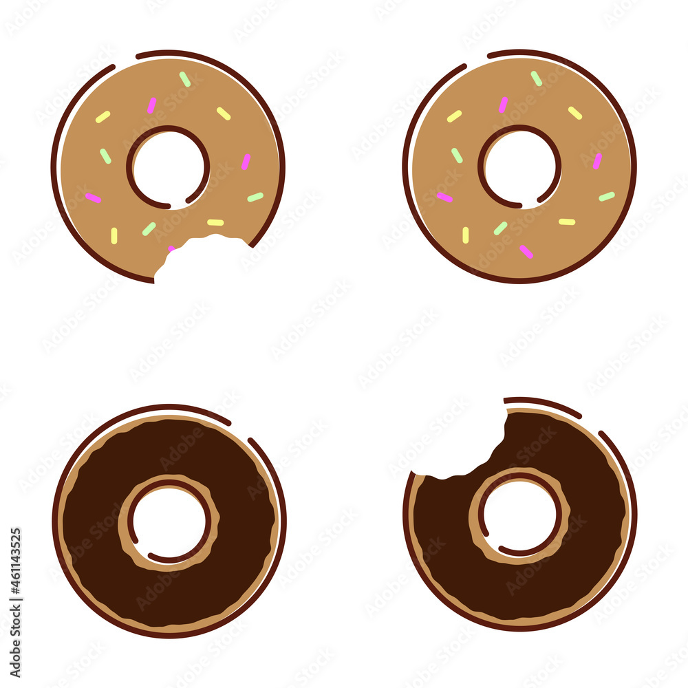 Fototapeta premium ドーナツ素材