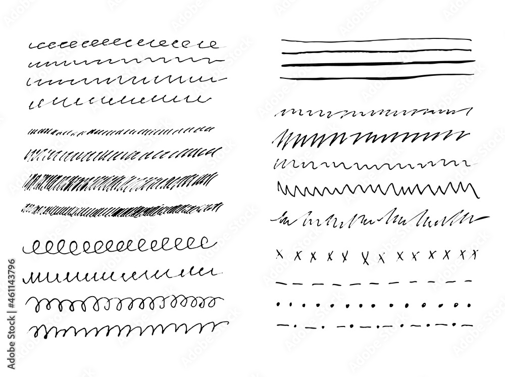 Fototapeta premium Abstract hand drawn pattern. Vector illustration.
