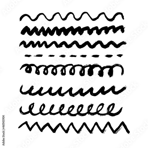 Abstract hand drawn pattern. Vector illustration.